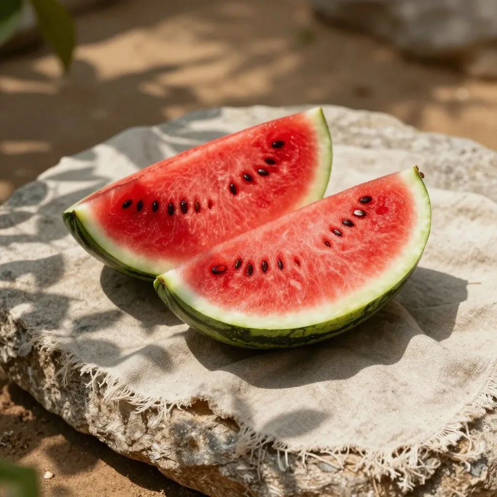 Watermelon — a natural source of L-citrulline related to amino acids in men's vitamin supplements